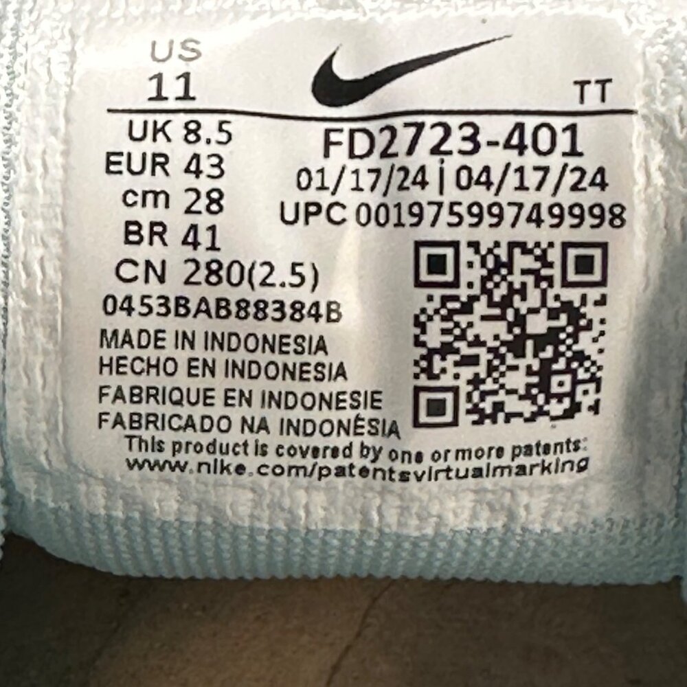Nike Air Zoom Pegasus 41 Glacier Blue FD2723-401 Size Women 11 / Men 9 - Picture 11 of 12